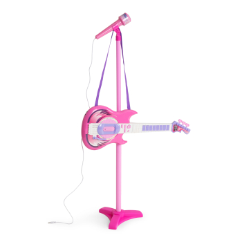 Zestaw gitara elektryczna mikrofon statyw dla dzieci mp3