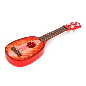 Ukulele gitara dla dzieci cztery struny truskawka