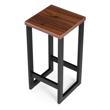 Stołek barowy nowoczesne krzesło barowe taboret metal MDF ModernHome
