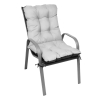 Poduszka na krzesło leżak ogrodowy szara 52 x 52 x 50 cm ModernHome