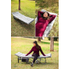 Poduszka na krzesło leżak ogrodowy szara 145 x 52 cm ModernHome