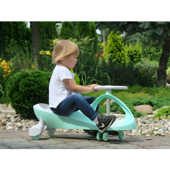 Jeździk grawitacyjny pojazd dla dzieci koła LED zielony ECOTOYS