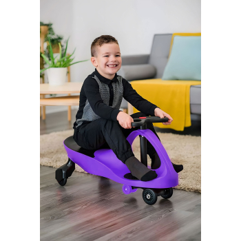 Jeździk grawitacyjny pojazd dla dzieci koła LED fioletowy ECOTOYS