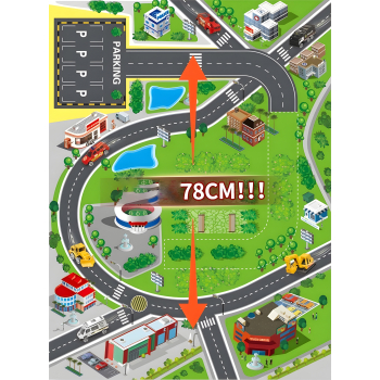 Garaż samochodowy XXL straż pożarna 5 poziomów + mata z miastem 82 elementy