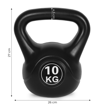 Kettlebell kettle 10 kg do ćwiczeń hantla kula odważnik obciążenie ciężar fitness ModernHome