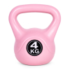 Kettlebell kettle 4 kg do ćwiczeń hantla kula odważnik obciążenie ciężar fitness różowy ModernHome