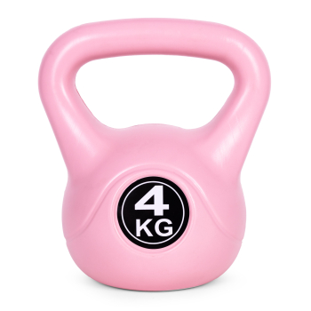 Kettlebell kettle 4 kg do ćwiczeń hantla kula odważnik obciążenie ciężar fitness różowy ModernHome