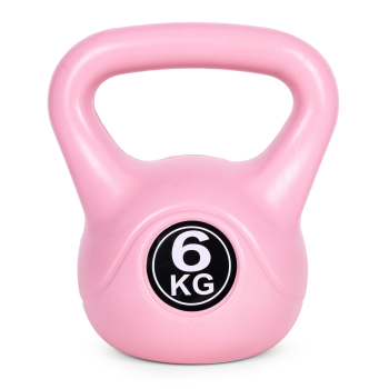 Kettlebell kettle 6 kg do ćwiczeń hantla kula odważnik obciążenie ciężar fitness różowy ModernHome