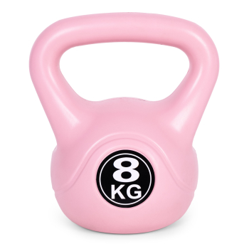 Kettlebell kettle 8 kg do ćwiczeń hantla kula odważnik obciążenie ciężar fitness różowy ModernHome