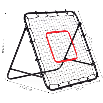 Rebounder do piłki nożnej trenażer piłkarski bramka do odbijania piłki 100x100 cm MultiGarden