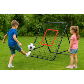 Rebounder do piłki nożnej trenażer piłkarski bramka do odbijania piłki 100x100 cm MultiGarden