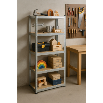 Regał magazynowy 180x90x40 cm stal galwanizowana 5 półek 875 kg ModernHome