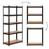 Regał metalowy magazynowy 180x90x30 cm do garażu piwnicy 5 półek 875 kg ModernHome