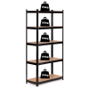 Regał metalowy magazynowy 180x90x30 cm do garażu piwnicy 5 półek 875 kg ModernHome