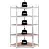 Regał magazynowy narożny 180x90x40 cm stal galwanizowana 5 półek 875 kg ModernHome