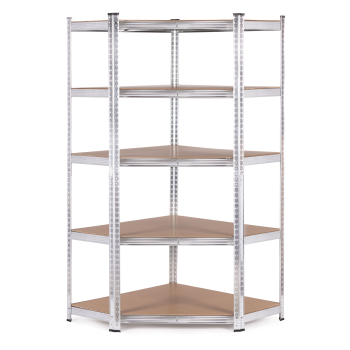 Regał magazynowy narożny 180x90x40 cm stal galwanizowana 5 półek 875 kg ModernHome