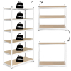 Regał magazynowy 222x110x50 cm stal galwanizowana 6 półek 1050 kg ModernHome