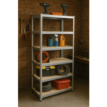Regał magazynowy 222x110x50 cm stal galwanizowana 6 półek 1050 kg ModernHome