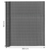 Dwustronna mata bambusowa 150x300 cm na balkon taras ogrodzenie antracyt MultiGarden