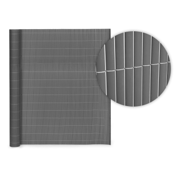Dwustronna mata bambusowa 150x300 cm na balkon taras ogrodzenie antracyt MultiGarden
