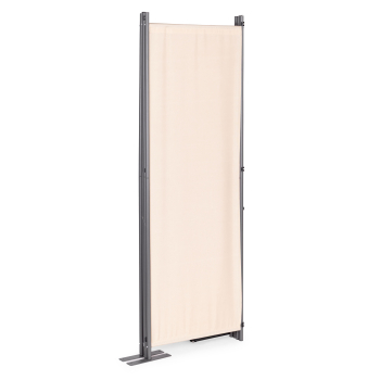 Składany parawan ogrodowy pokojowy 4-panelowy 167x216 cm beżowy MultiGarden