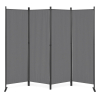 Składany parawan ogrodowy pokojowy 4-panelowy 167x216 cm szary MultiGarden