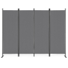 Składany parawan ogrodowy pokojowy 4-panelowy 167x216 cm szary MultiGarden