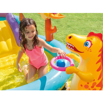 Basen dmuchany dla dzieci wodny plac zabaw zjeżdżalnia fontanna INTEX 57135