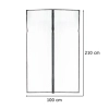 Moskitiera siatka magnetyczna LUARO na drzwi solidna mocny magnes 100x210cm