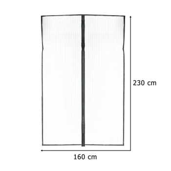 Moskitiera siatka magnetyczna LUARO na drzwi solidna mocny magnes 160x230cm