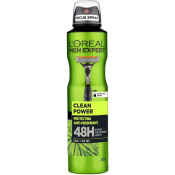 L'Oréal Men Expert Clean Power Antyperspirant Spray 250 ml
