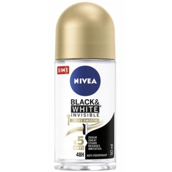 Nivea Black&White Silky Smooth Antyperspirant Roll-On 50 ml