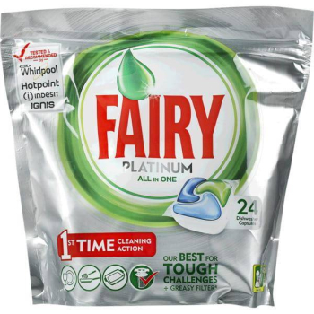 Fairy Platinum All In One kapsułki do zmywarki 24 szt.