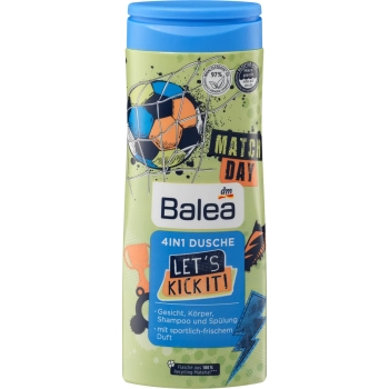 Balea Let’s kick it! 4w1 Żel pod Prysznic dla Dzieci 300 ml