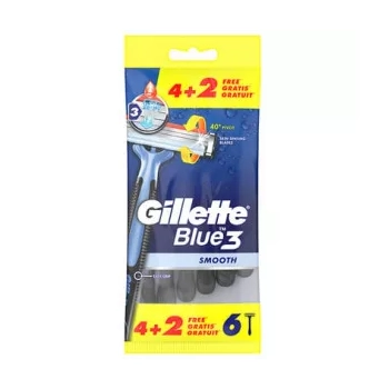 Gillette Blue 3 Smooth Jednorazowa Maszynka do Golenia 6 szt.