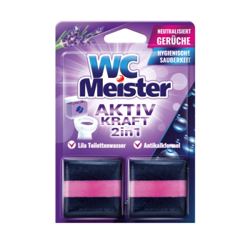WC Meister Aktiv Kraft 2 in 1 Lila 2x 50 g