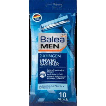Balea Men Jednorazowe Maszynki 2-ostrzowe 10 szt.
