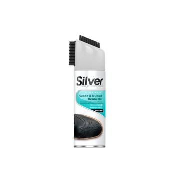 Silver spray do zamszu i nubuku ze szczoteczką Czarny 200 ml