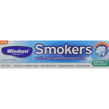 Wisdom Smokers Extra Fresh Mint Pasta do Zębów dla Palaczy 50 ml