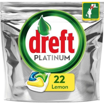 Dreft Platinum Lemon All in One 22 szt