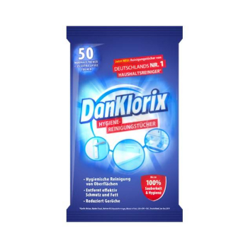 DanKlorix Tucher Higieniczne Chusteczki Czyszczące 50 szt.