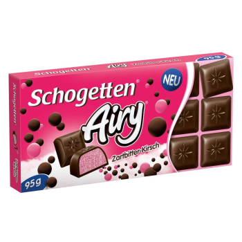 Schogetten Airy dark chocolate-cherry 95g