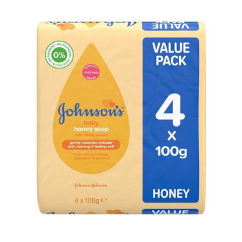 Johnson's Baby Honey Soap Mydło 4x100 g