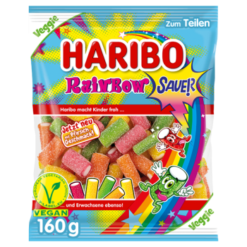 Haribo Rainbow Sauer Żelki 160 g