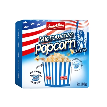 Snackline Popcorn Mikro Słony 200 g
