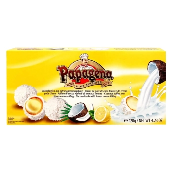 Papagena Kulki Kokosowe z Kremem Cytrynowym 120 g