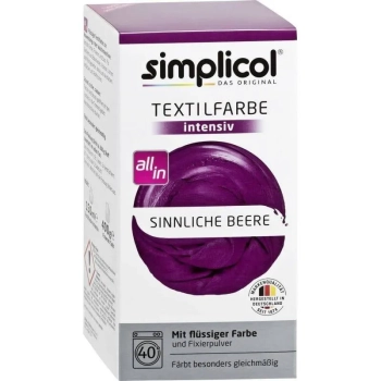 Simplicol Intensiv Barwnik do Tkanin Sinnliche-Beere Zmysłowa Jagoda