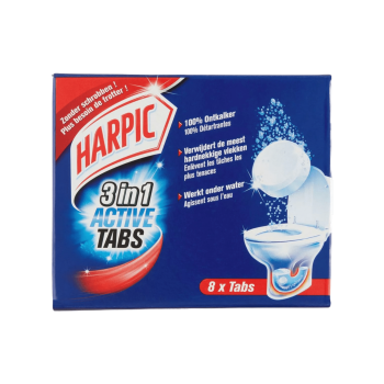 Harpic 3 in 1 Active WC Tabletki na Kamień 8 szt.