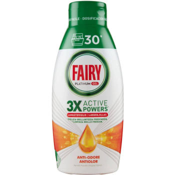 Fairy Platinum Anti-Odore Żel do Zmywarki 600 ml