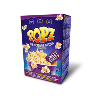 Popz Popcorn Słodko- Słony 3 x 85 g